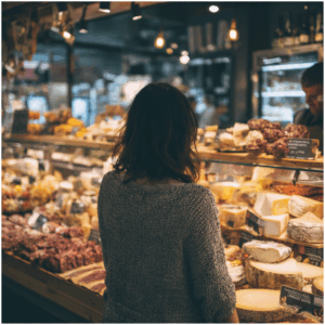 Low-carb snacks with biltong and cheese